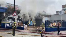 London Bridge fire: Tube station closed as railway arch ‘completely alight’