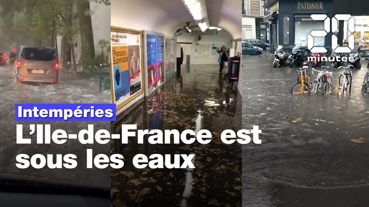 Intempéries : Paris fait face à un orage impressionnant