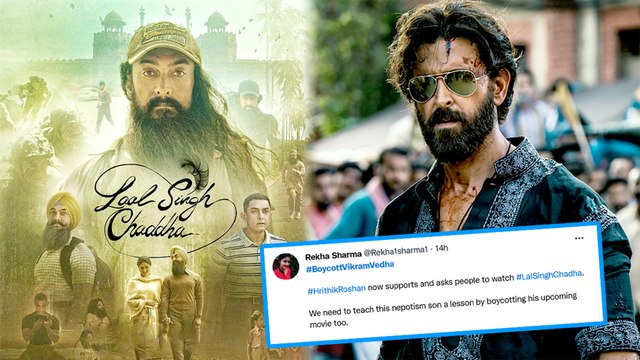 Boycott Vikram Vedha Trends After Hrithik Roshan Hails Laal Singh Chaddha