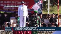 Merdeka Dari PMK, Peternak Sapi Korban PMK Gelar Upacara Bendera