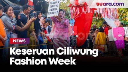 Keseruan Ciliwung Fashion Week di Bantaran Kali Ciliwung Jakarta Selatan