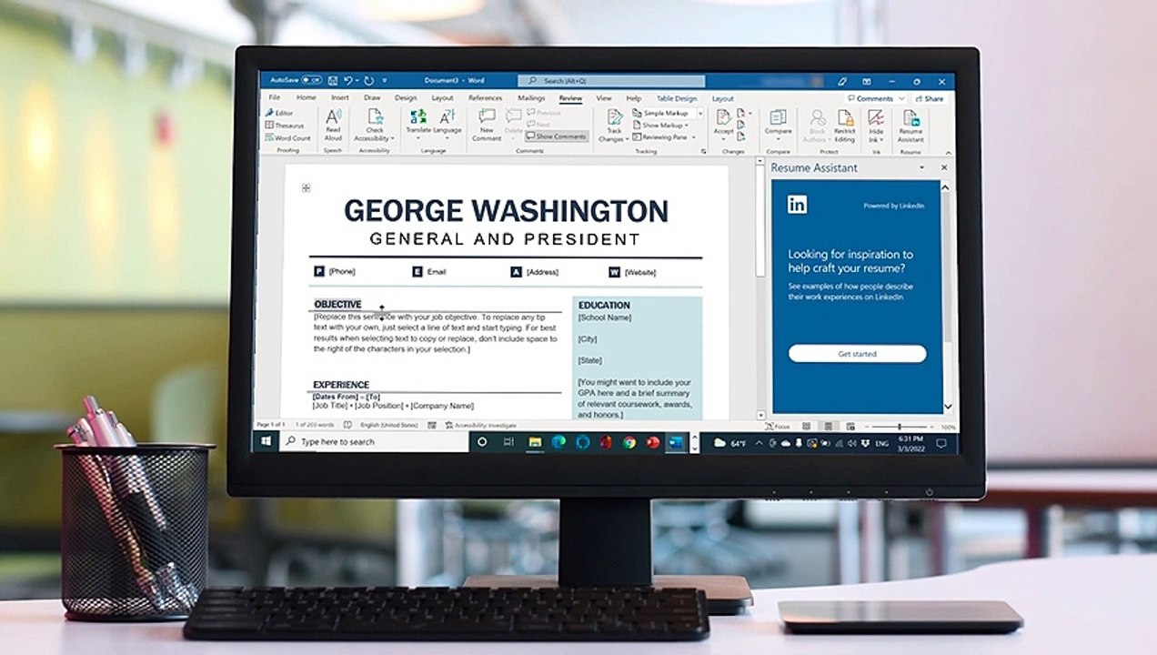 Create a Resume in Microsoft Word with Resume Assistant