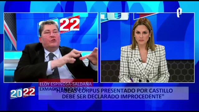 Eloy Espinosa-Saldaña: “Hábeas corpus presentado por Castillo debe ser declarado improcedente”