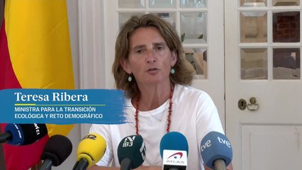 Teresa Ribera asegura que el gasto de electricidad se ha visto reducido