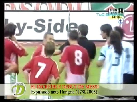 El día que Messi debutó con la Selección y lo expulsaron a los 47 segundos