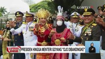 Penyanyi Cilik Farel Prayoga Goyang Istana, Menteri hingga Tokoh Lembaga Negara Joget Depan Jokowi