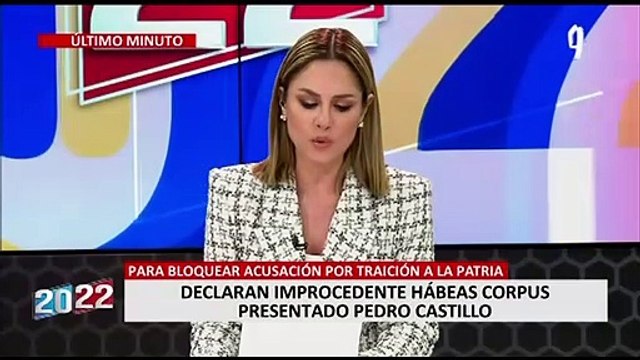 Declaran improcedente hábeas corpus presentado por Pedro Castillo ante denuncia por traición a la patria