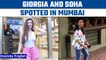 Giorgia Andriani and Soha Ali Khan spotted in Mumbai|Oneindia News* Entertainment