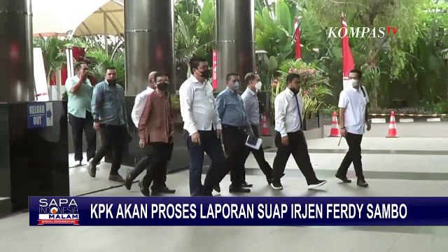 KPK Verifikasi Data Laporan Suap Sambo: Laporan Suap Irjen Ferdy Sambo Akan Diproses