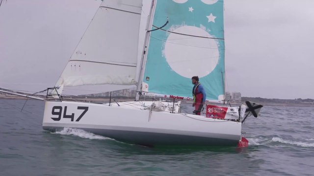 Les Sables Les Açores Les Sables 2022 : Arrivée de Damien Fleury, 1er Série de l'étape 2 / Les Sables d'Olonne Vendée Course au Large