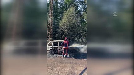 Yayla yolunda alev alan cip kullanılamaz hale geldi