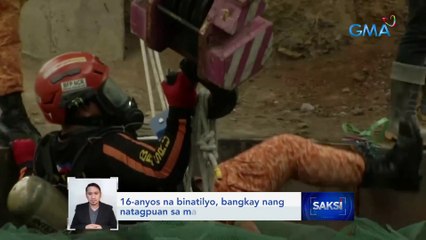 16-anyos na binatilyo, bangkay nang natagpuan sa malalim na hukay | Saksi