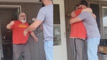 Dad couldn't control his tears after seeing his son after nearly 2 years!