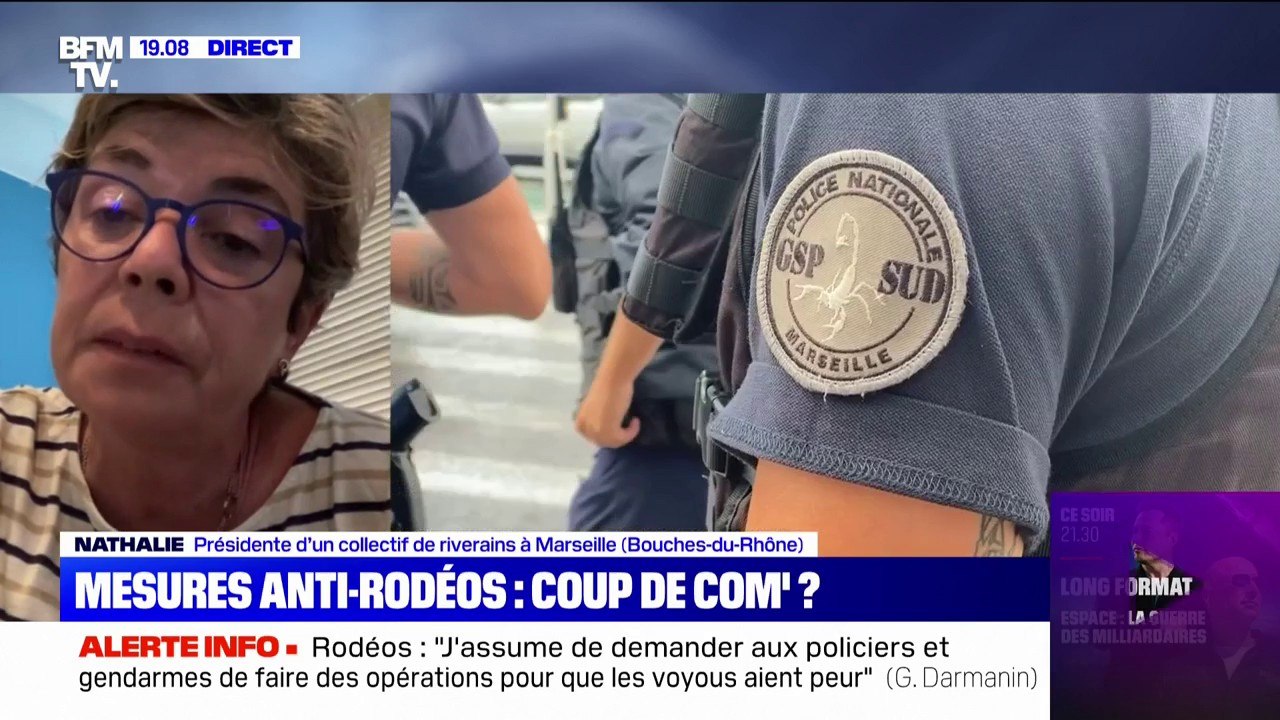 Rodéos urbains: pour cette présidente d'un collectif de riverains à Marseille, les contrôles "ne vont pas régler le problème sur la durée"