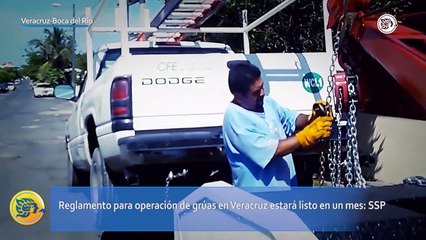 Reglamento para operación de grúas en Veracruz estará listo en un mes: SSP