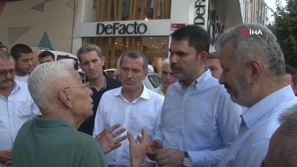 Bakan Kurum Zeytinburnu'nda esnaf ziyareti gerçekleştirdi