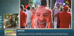 Candidato brasileño Lula da Silva se reafirma favorito en la intención de votos