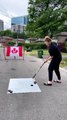Girl Demonstrates Amazing Freestyle Ice Hockey Skills