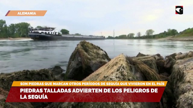 Piedras talladas advierten de los peligros de la sequía