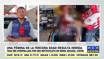 Motociclista embiste a vendedora de pan que intentó cruzar bulevar en Copán