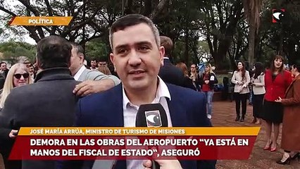 Demora en las obras del aeropuerto "ya está en manos del fiscal de Estado", aseguró