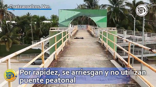 Por rapidez, se arriesgan y no utilizan puente peatonal