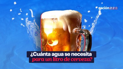 ¿Cuánta agua se necesita para un litro de cerveza?