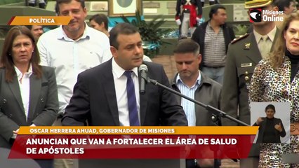 Anuncian que van a fortalecer el área de salud de Apóstoles