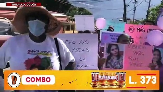 ¡Plantón! Frente a juzgados, pobladores de Trujillo exigen justicia por asesinato de Rixi Ponce