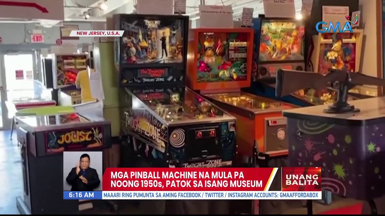 Mga pinball machine na mula pa noong 1950s, patok sa isang museum | UB