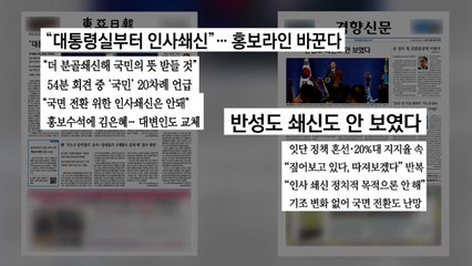 [굿모닝브리핑] 尹 "인사 되짚어 볼 것"...일부 개편 검토 / YTN