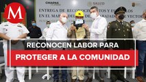 En Chiapas, entregan reconocimientos a brigadistas del sector salud
