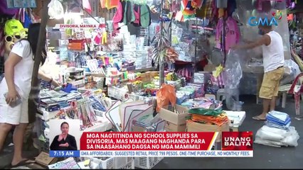 Descargar video: Mga nagtitinda ng school supplies sa Divisoria, mas maagang naghanda para sa inaasahang dagsa ng mga mamimili | UB