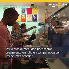 Las ventas minoristas se estancan en julio.