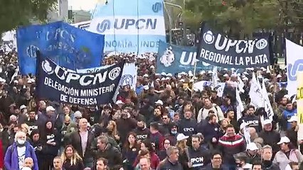 Marchas a favor y en contra del gobierno en Argentina en medio de escalada inflacionaria
