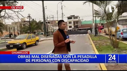 Chorrillos: obra municipal mal diseñada afecta a personas con discapacidad