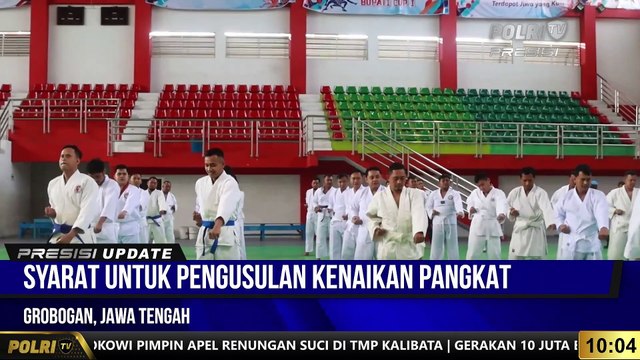 PRESISI UPDATE 10.00 WIB : 60 Personel Polres Grobogan Mengikuti Ujian Bela Diri Sebagai Syarat Kenaikan Pangkat