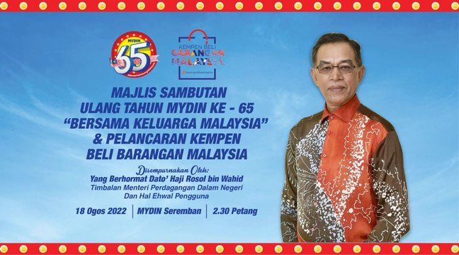 [LIVE] Majlis Sambutan Ulang Tahun MYDIN Ke-65