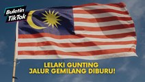 Lelaki gunting Jalur Gemilang diburu!