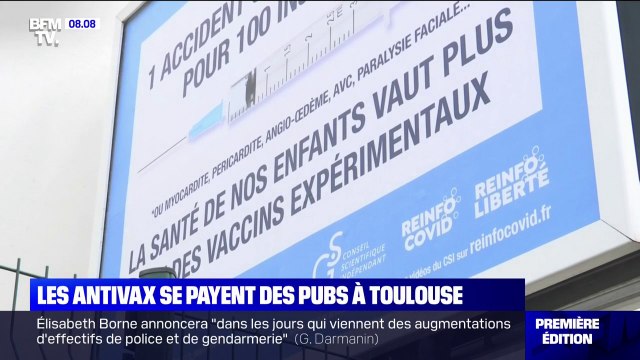 Toulouse: des affiches aux slogans antivax se multiplient sur les murs de la ville