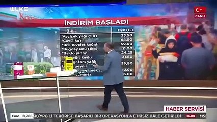 Canlı yayında indirim hesabı yapan sunucu olay oldu
