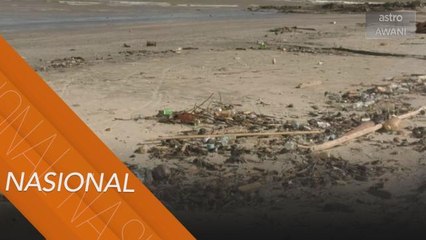 Tengkujuh punca longgokan sampah di pantai Mersing