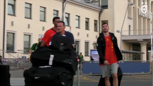 La selección de baloncesto ya está en Lituania
