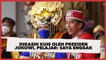 Video Viral Dikasih Kuis oleh Presiden Jokowi, Pelajar: Saya Enggak Mau Maju Tapi Tadi Didorong-dorong Teman