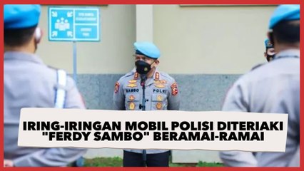 Prihatin! Iring-Iringan Mobil Polisi Diteriaki "Ferdy Sambo" Beramai-ramai, Bentuk Publik Kecewa