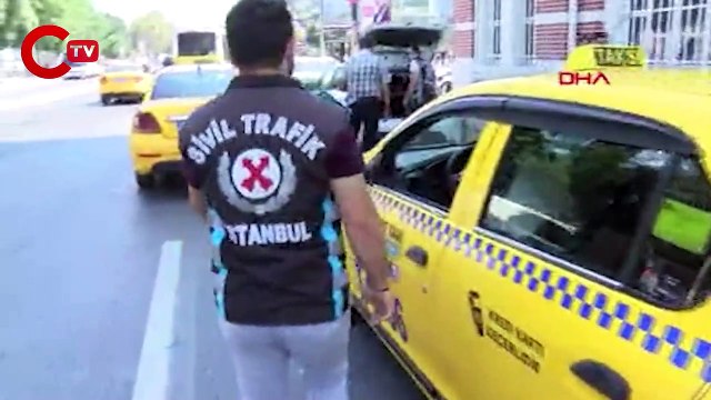 Şişli'de emniyet kemeri takmadığı için ceza yazılan taksici 'Biraz sonra yeniden çıkaracağım'