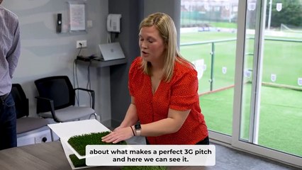 Freestyle football World champion Liv Cooke gets a sneak peak at South Ribble's new sports facility