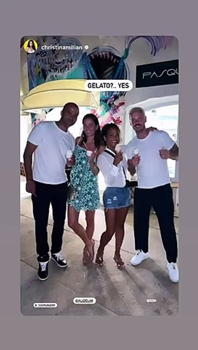 Christina Milian et Matt Pokora sont en vacances en Italie avec Tony Parker et Alizé Lim. @ Instagram / Christina Milian