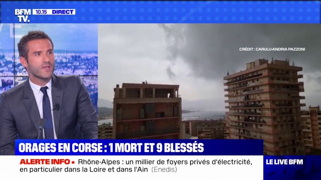 Corse: des rafales de vent à plus de 200 km/h, qui rappellent celles observées lors d'un ouragan de catégorie 4