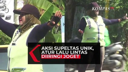 Joget Sambil Atur Lalu Lintas, Seorang Supeltas Simpan Kisah Haru Hidupi Keluarga